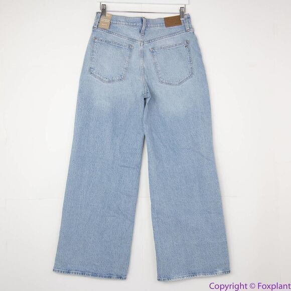 NEW Madewell Petite Superwide-Leg Jeans in Blaisdell Wash, 29P - Picture 6 of 16